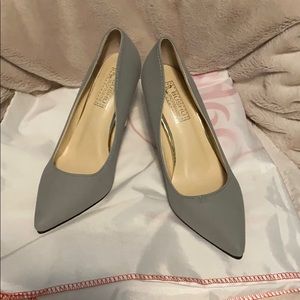 Grey high heels
